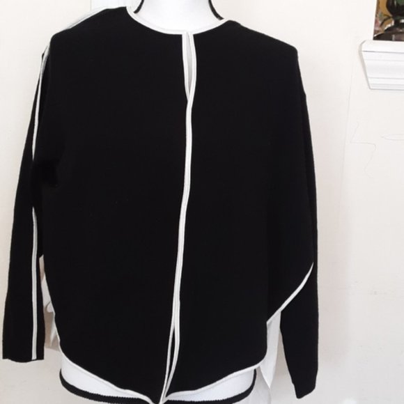 (NUDE) sweater w/blouse lining sz 42 (12) NWT